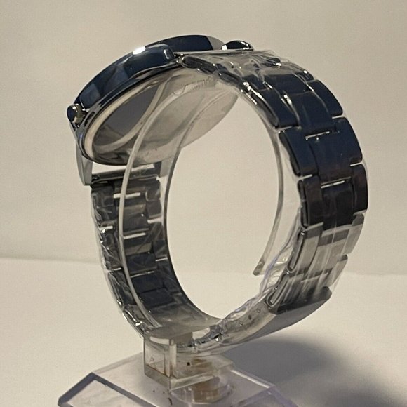 WASHINGTON REDSKINS NFL Team Logo Men's Stainless-Steel Silver Analog Watch NEW - Picture 5 of 10